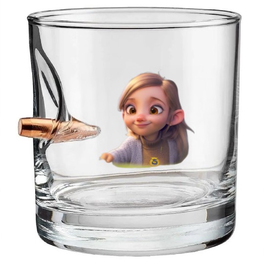 Awesome Like My Daughter Bullet Whiskey Glasses