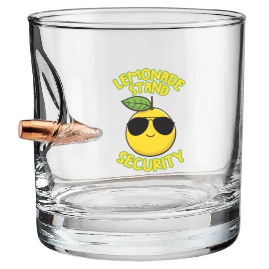 Lemonade Stand Security Cute Lemon Summer Bullet Whiskey Glasses