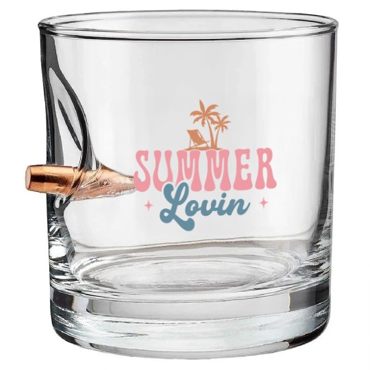 Summer Vibes Bullet Whiskey Glasses