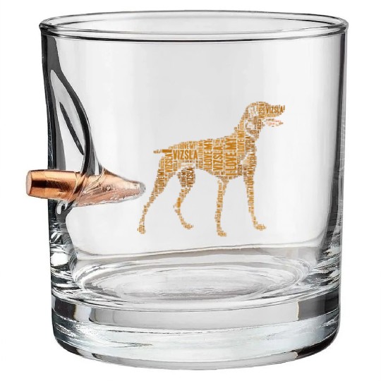 Vizsla Dog Owner I Love My Vizsla Dog Vizsla Bullet Whiskey Glasses