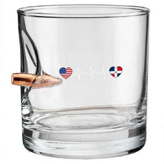 Dominican Republic Bullet Whiskey Glasses