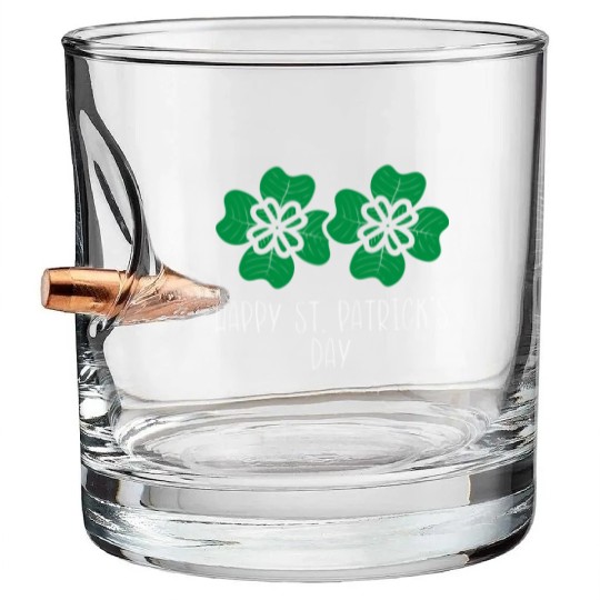 Happy St Patrick s Day Luck Of The Irish Bullet Whiskey Glasses
