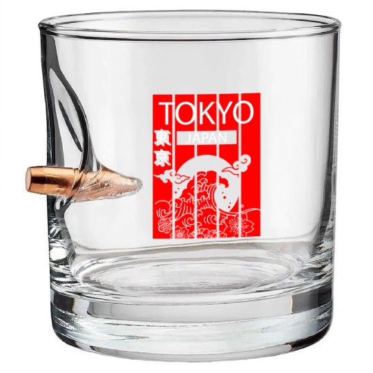 Tokyo Anime Japanese Asian Bullet Whiskey Glasses