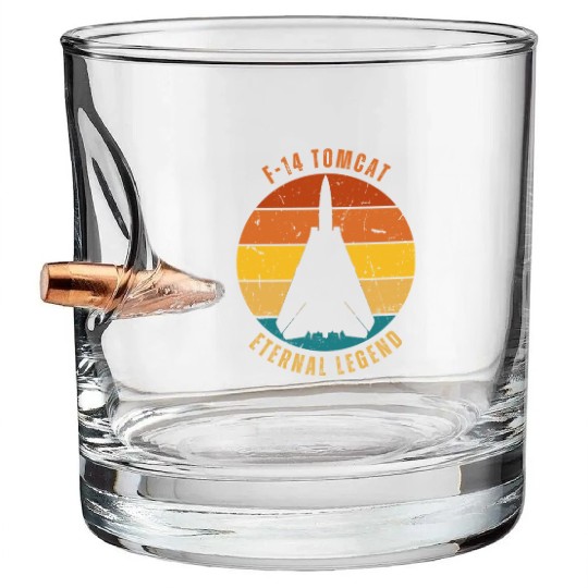 Retro F-14 Tomcat Bullet Whiskey Glasses