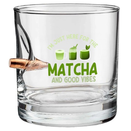 Great Matcha Latte Lover Bullet Whiskey Glasses