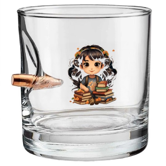 Back to School Pre-K Kindergarten Student Chibi Bullet Whiskey Glasses