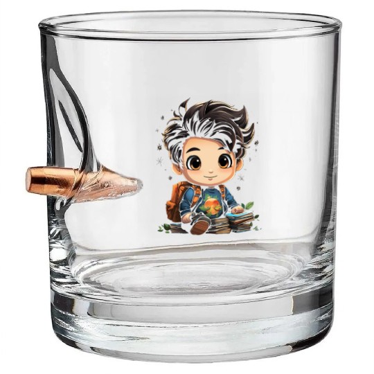 Back to School Pre-K Kindergarten Student Chibi Bullet Whiskey Glasses