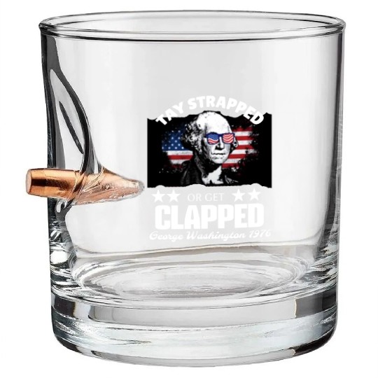 george washington teshirt Bullet Whiskey Glasses