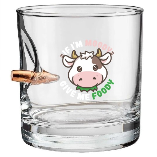 Cow Farmer Kawaii retro Bullet Whiskey Glasses