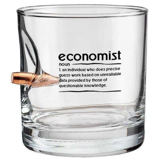 Humorous Communal Science Societal Economy Tax Bullet Whiskey Glasses