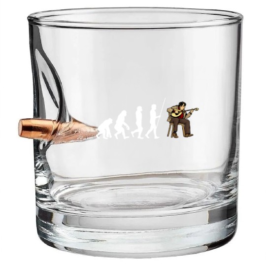Irish Bouzouki Instrument Greek Bullet Whiskey Glasses