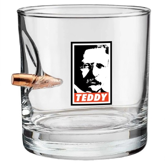 Teddy Roosevelt Bullet Whiskey Glasses