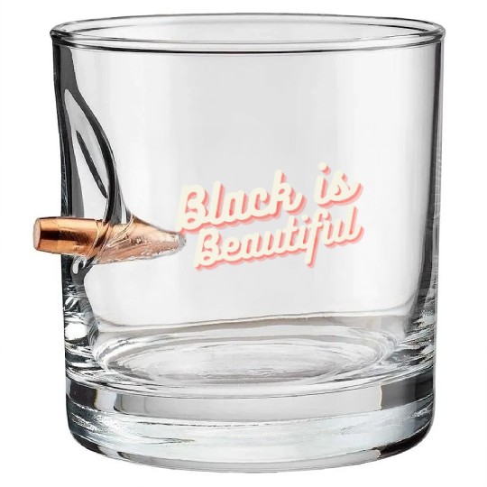 Black is Beautiful Bullet Whiskey Glasses