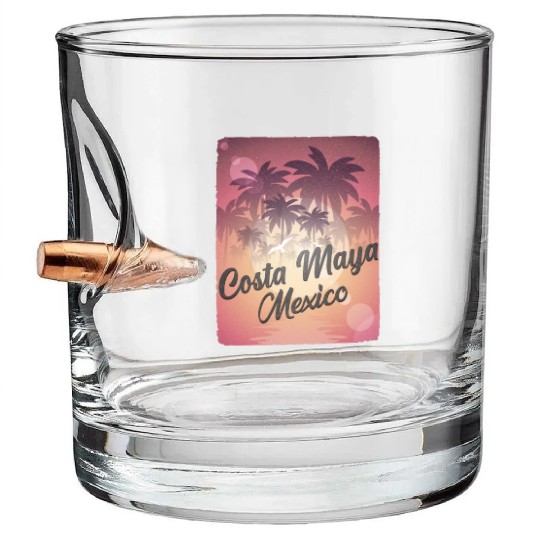 Costa Maya Mexico Bullet Whiskey Glasses