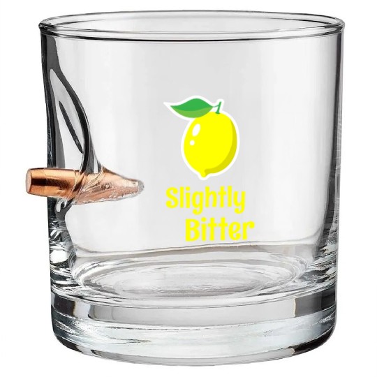 Slightly Bitter Lemon Fruit Bullet Whiskey Glasses