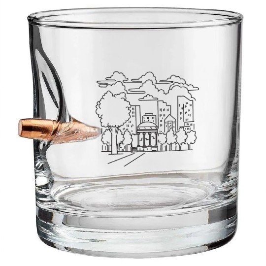 Boston Common in downtown Boston Massachusetts USA Bullet Whiskey Glasses