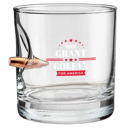 Ulysses Gran 1868 Republican Campaign Bullet Whiskey Glasses