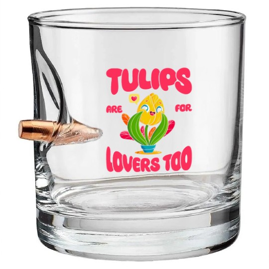 Tulip Gardening Cute Bullet Whiskey Glasses