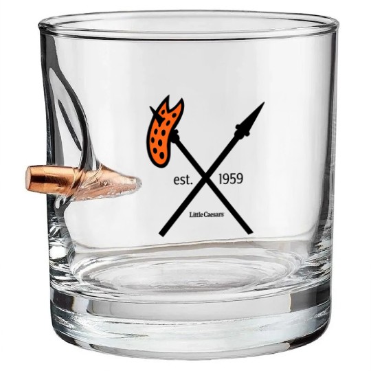 Little Caesars Est 1959 Bullet Whiskey Glasses