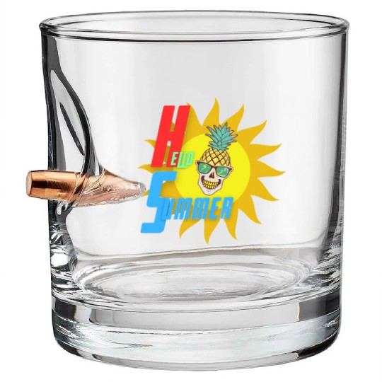 hello summer Bullet Whiskey Glasses