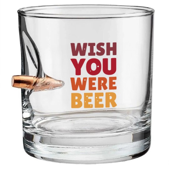 I wish you were here with me nature Bullet Whiskey Glasses