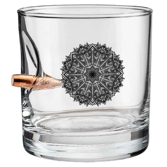 Dark Magic Mandala Bullet Whiskey Glasses