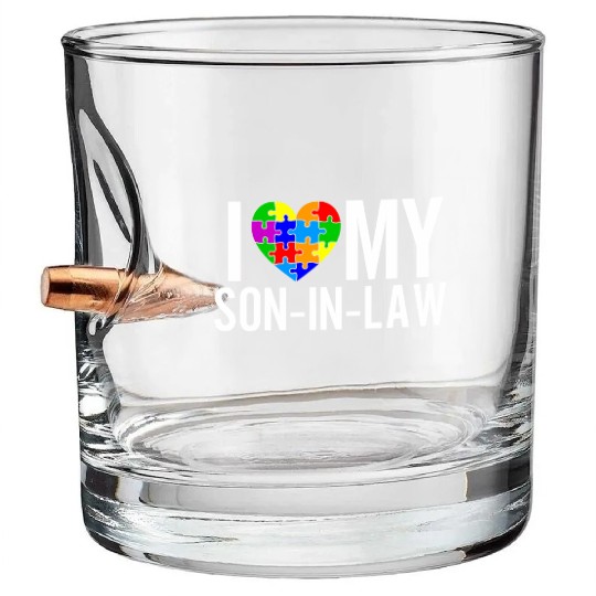 I Love My Son-In-Law Bullet Whiskey Glasses