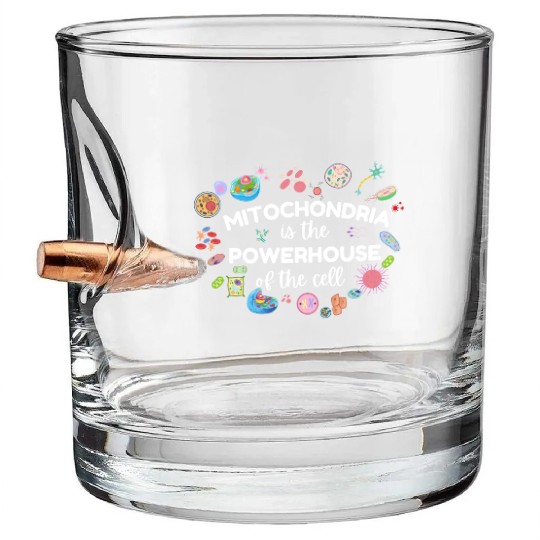 Mitochondria Is The Powerhouse Of The Cell Bullet Whiskey Glasses