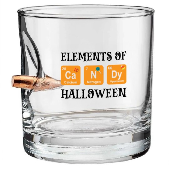 Halloween Candy Sweets Chemistry Elements Of Bullet Whiskey Glasses