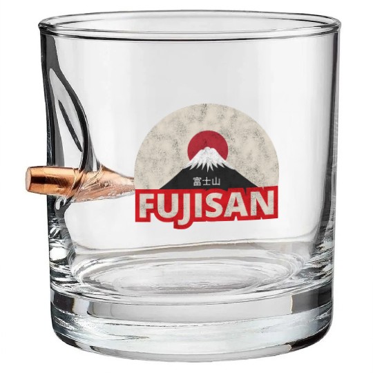 Japan Tokyo Mount Fuji Fujisan Bullet Whiskey Glasses