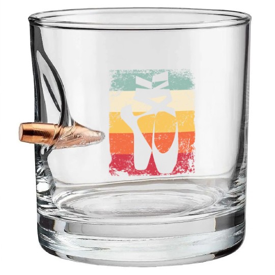 Ballet Shoes Vintage Woman Ballerina Bullet Whiskey Glasses