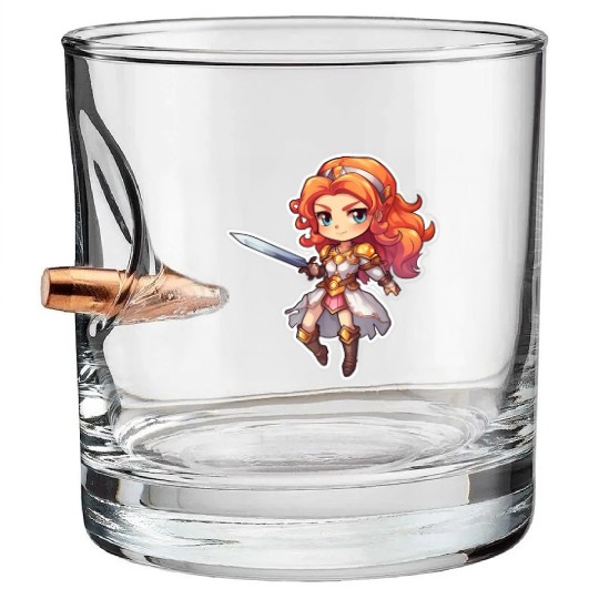 Warrior Princess Adventure Bullet Whiskey Glasses