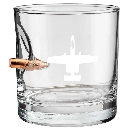 A 10 Warthog Bullet Whiskey Glasses