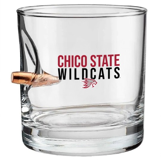 Chico State Wildcats Bullet Whiskey Glasses