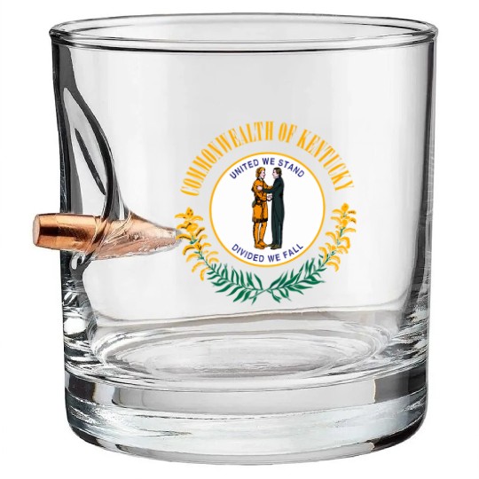 State Of Kentucky Flag Ky Kentuckian Flags Bullet Whiskey Glasses
