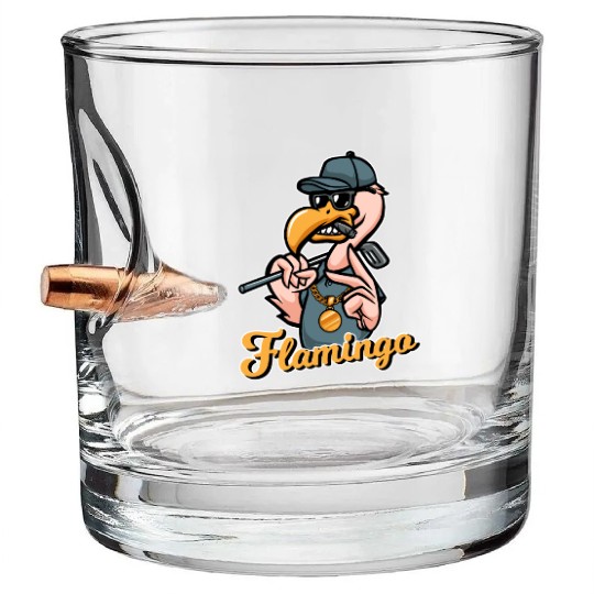 Flamingo Golf Bullet Whiskey Glasses