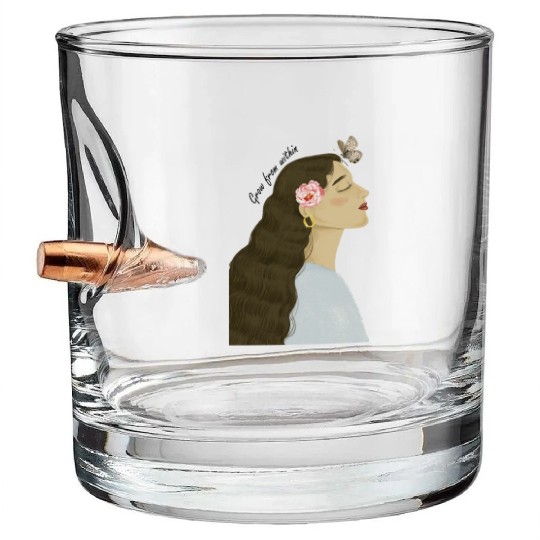 summer pink natures Bullet Whiskey Glasses