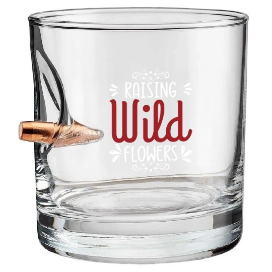 Raising Wild Flowers Bullet Whiskey Glasses