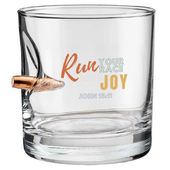 Run your Race with Joy Bullet Whiskey Glasses