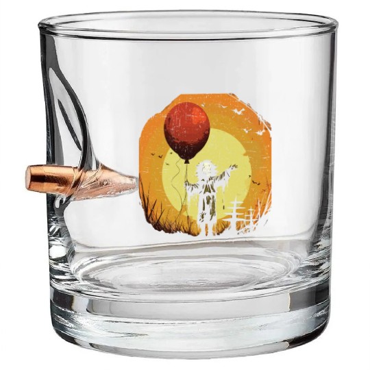 Balloon Halloween Trick Or Treat Spooky Boo Ghost Bullet Whiskey Glasses