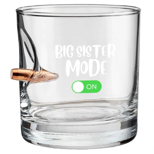 Best Gift for Big Sister Bullet Whiskey Glasses