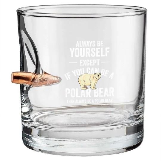 Be A Polar Bear Polar Bear Zookeeper Animal Bullet Whiskey Glasses