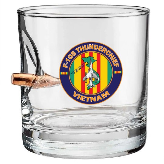 F105 Vietnam Bullet Whiskey Glasses