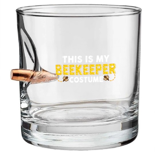Apiarist Farmer Halloween Costume Bullet Whiskey Glasses