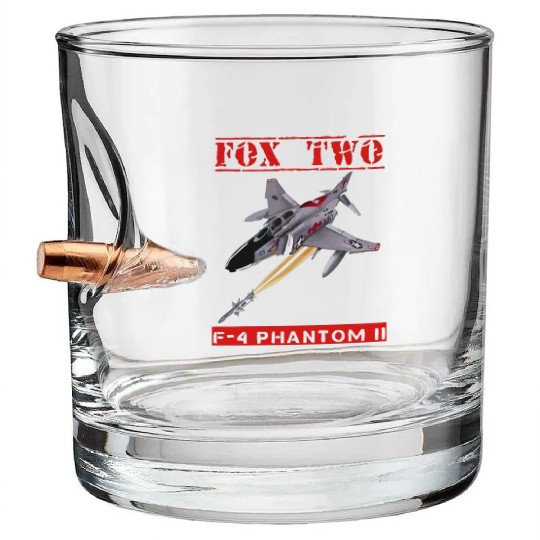 FOX TWO F 4 Phantom II Bullet Whiskey Glasses