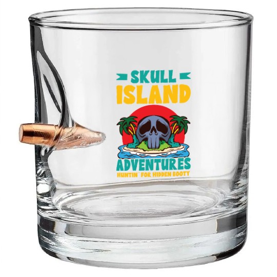 Funny Horror Pirate Pirate Ship Pirate Captain Bullet Whiskey Glasses