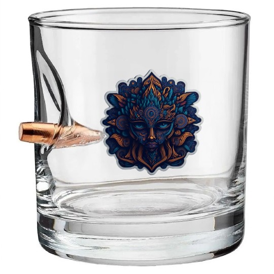 Psychedelic Divinity Bullet Whiskey Glasses