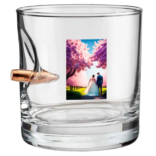 SPRING WEDDING Bullet Whiskey Glasses