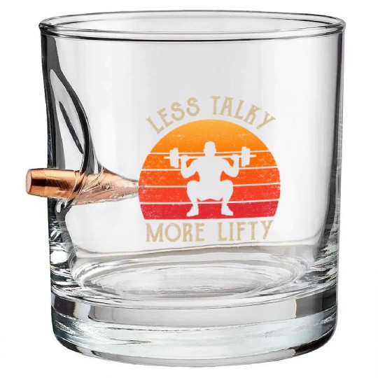 Cool Gym Clothing Retro Colours Bodybuilding Bullet Whiskey Glasses