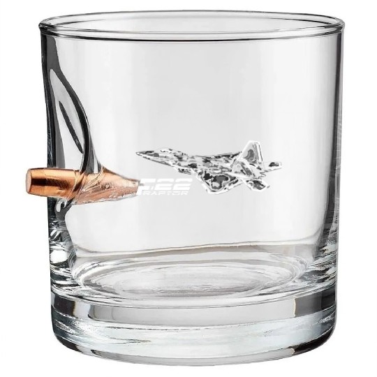 F 22 RAPTOR Bullet Whiskey Glasses